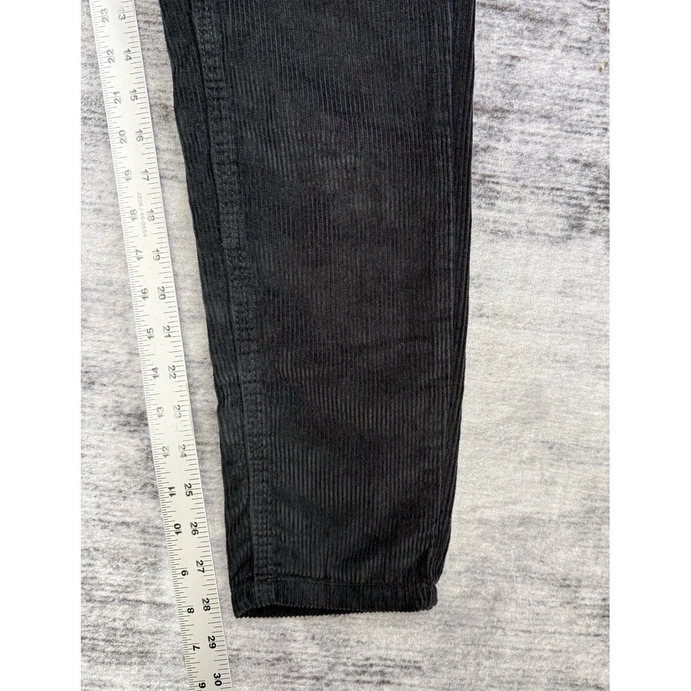 BDG Urban Outfitters High Rise Mom Corduroy Pants Size 25 Black Tapered Normcore - Picture 9 of 9